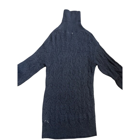NWT New Moon Aritzia Sweater Dress Black Noir Knit Knitted Wool Blend Sz M - Picture 9 of 16